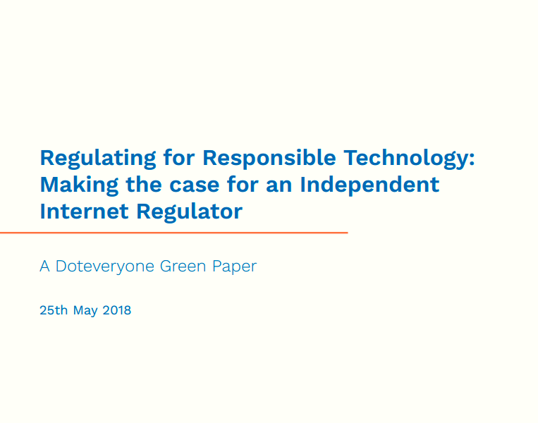 Regulating for Responsible Tech Report Cover